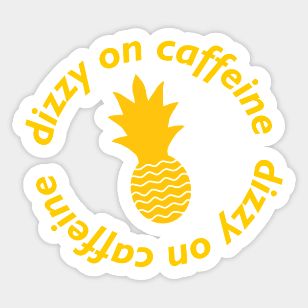 Dizzy on Caffeine Sticker by SpareFilm